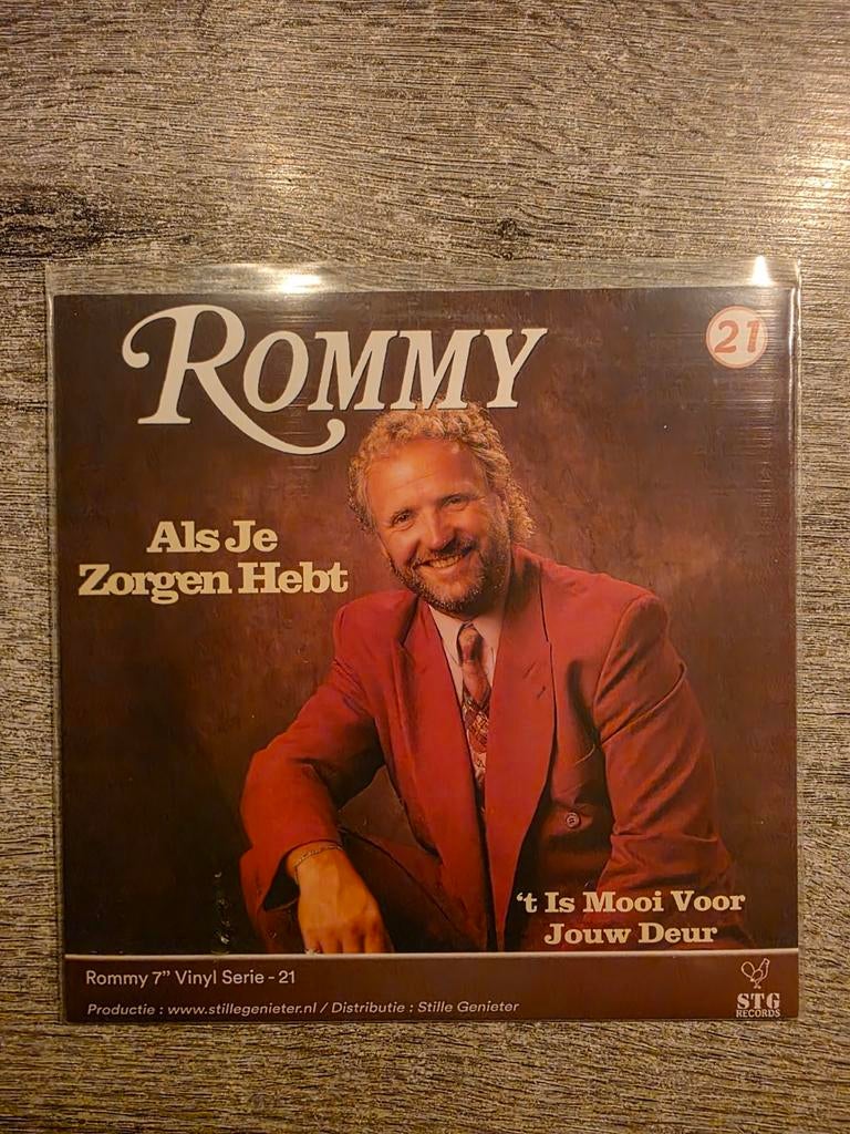 7″ – Rommy – Als Je Zorgen Hebt / 't Is Mooi Voor – Deel 21, Ophalen of Verzenden, 7 inch, Levenslied of Smartlap