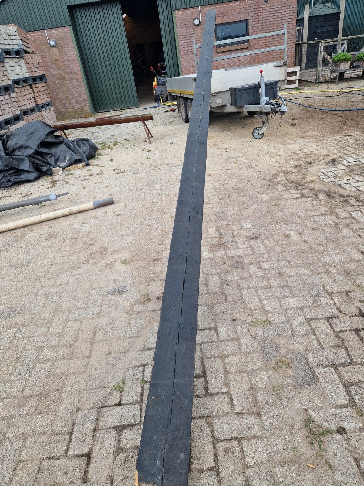 Balk  820 cm, Tuin en Terras, Palen, Balken en Planken, Ophalen, 250 cm of meer, Balken
