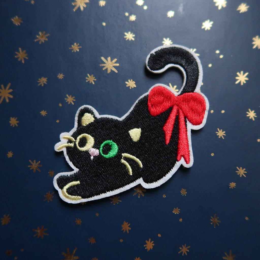 Kat opstrijkplaatje Patch Badge Applique, Verzenden, Nieuw, Overige applicaties