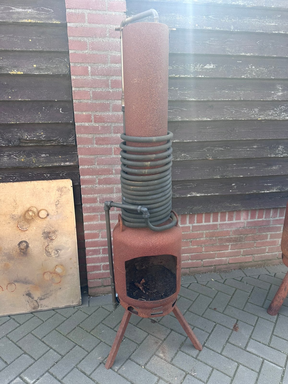 Houtkachel voor hottub., Ophalen, Zo goed als nieuw