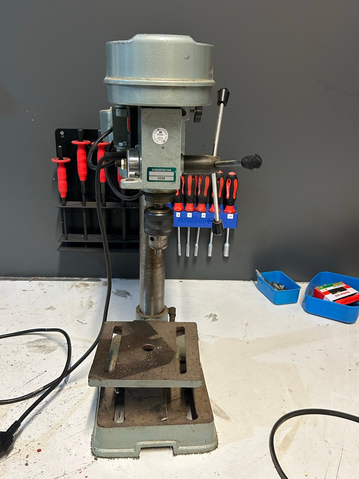 Robuuste Kolomboormachine - Perfect voor elke werkplaats, Doe-het-zelf en Verbouw, Gereedschap | Boormachines, Ophalen, Gebruikt