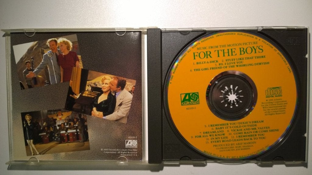 Bette Midler - For The Boys (Music From The Motion Picture), Pop, Ophalen of Verzenden, Zo goed als nieuw, Album