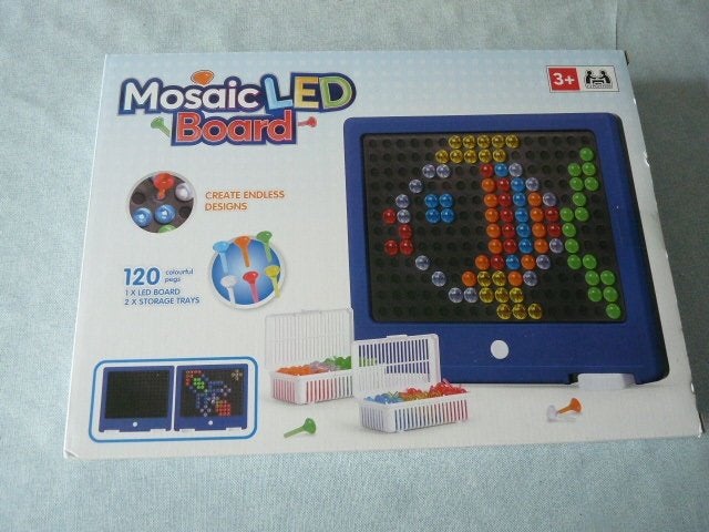 Mozaïek Blauw Bord LED Mozaïek Speelset  Nieuw, Dieren, Nieuw, Ophalen of Verzenden, Kunststof