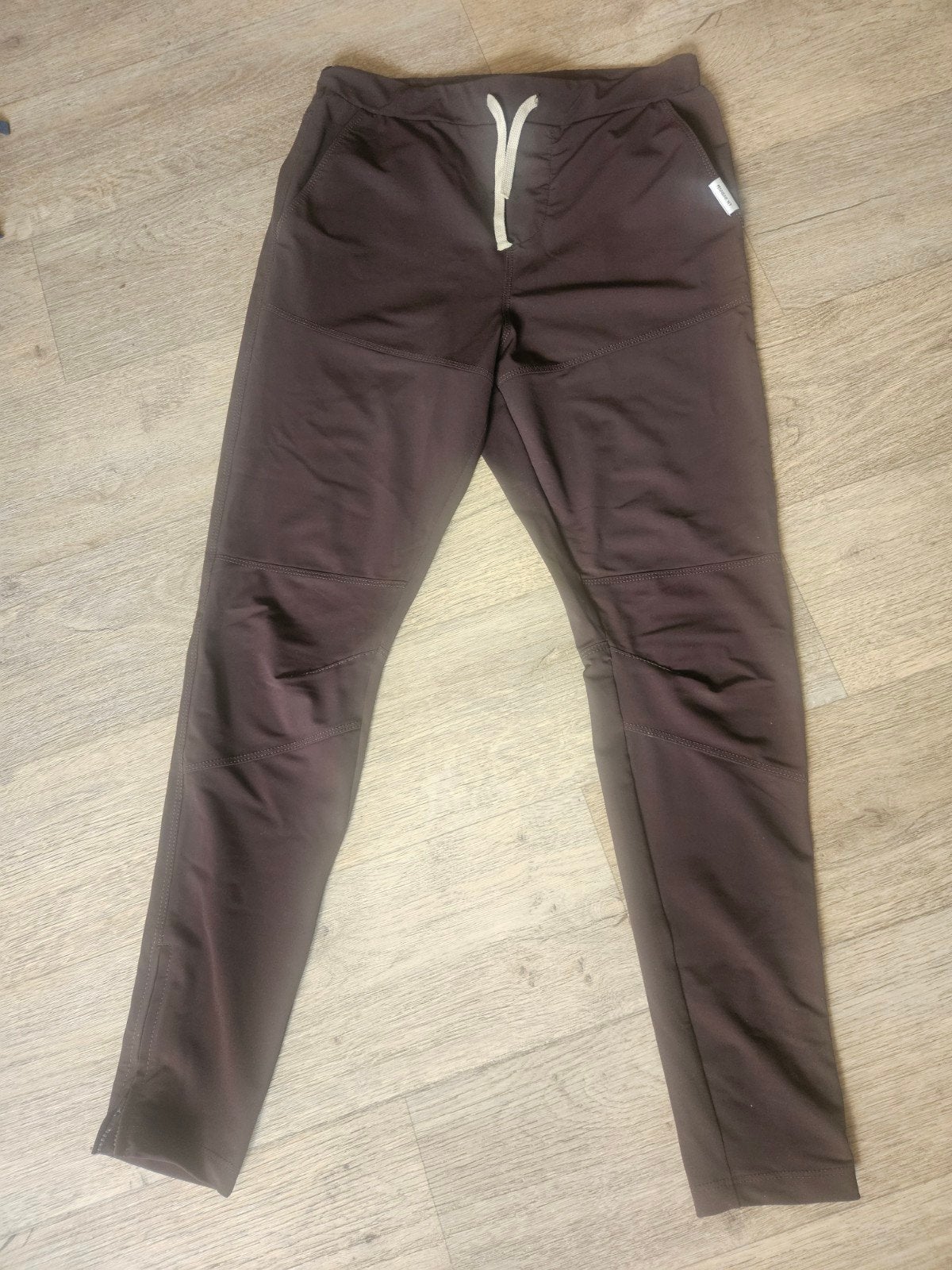 Penn & Ink donkerbruine travelstof broek maat 36, Ophalen of Verzenden, Zo goed als nieuw, Maat 36 (S), Lang