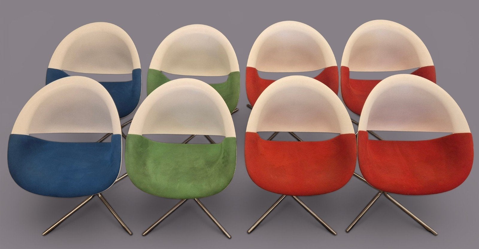 8x Maxdesign So Happy designstoelen Marco Maran, Ophalen, Kunststof, Gebruikt, Overige kleuren