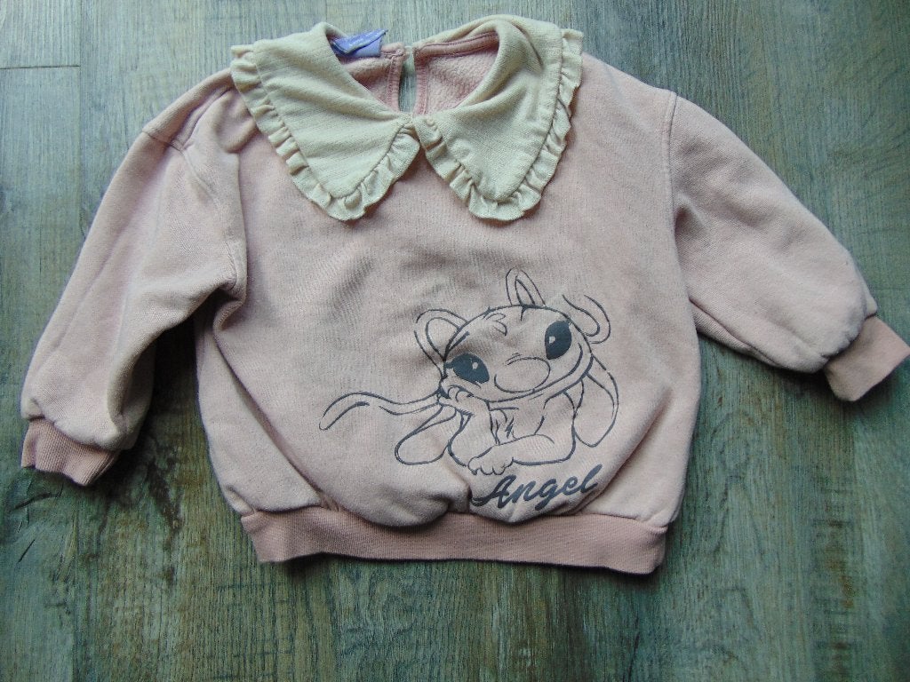 Sweater trui roze Stitch maat 116 truitje, Ophalen of Verzenden, Gebruikt, Meisje, Trui of Vest