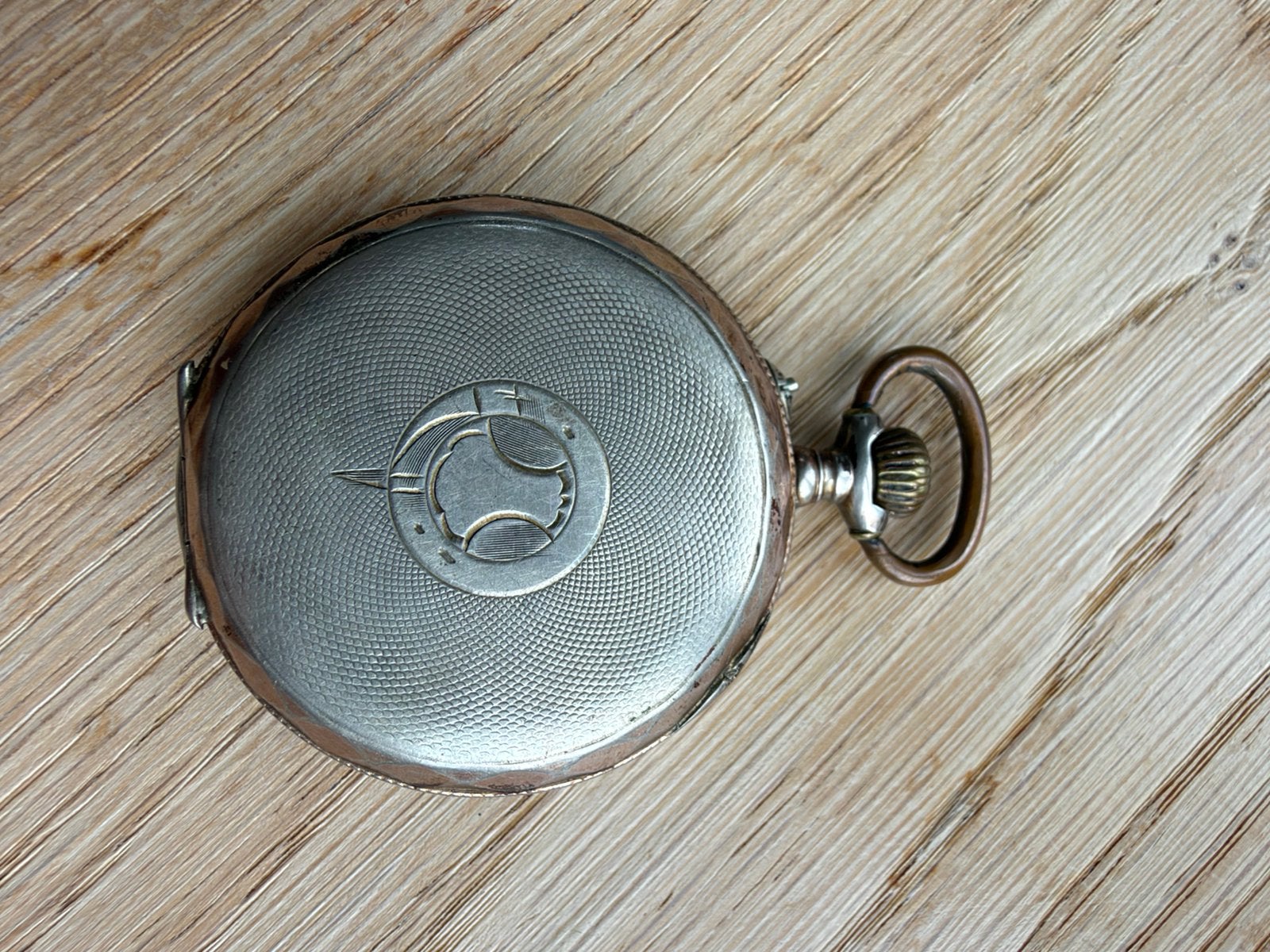 Antiek mechanisch zakhorloge – Remontoir Cylindre, Ophalen of Verzenden, Staal, Overige merken