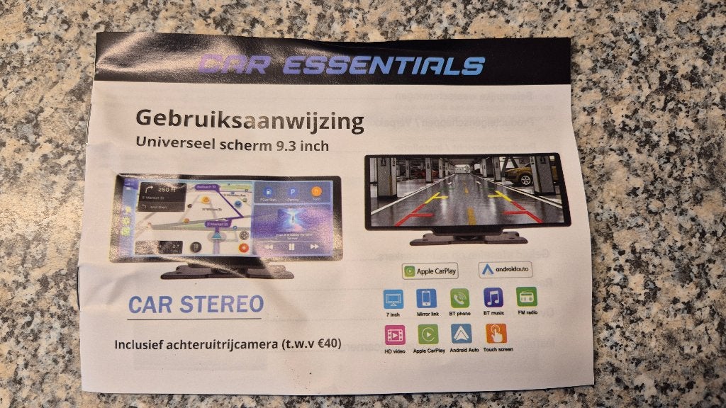 Carplay / Android Auto Scherm 9.3 inch, Ophalen, Zo goed als nieuw