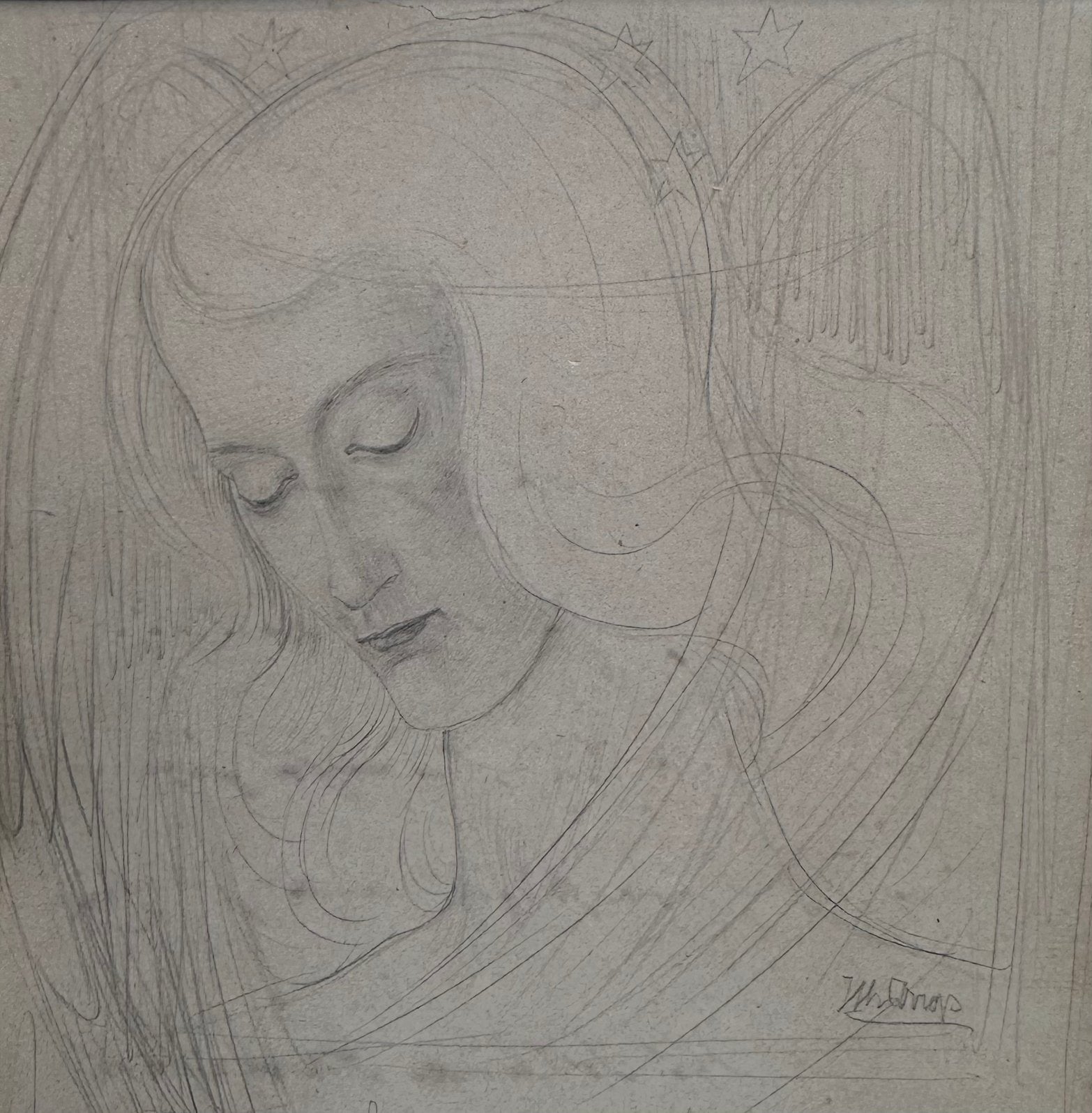 JAN TOOROP 1858-1928 - Panis Angelicus, Ophalen of Verzenden