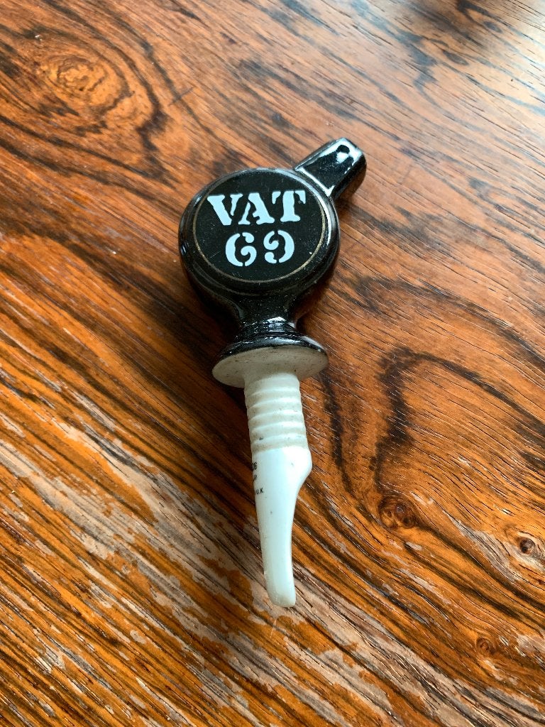 Vintage flessenstop/schenktuit vat 69, Verzamelen, Ophalen of Verzenden