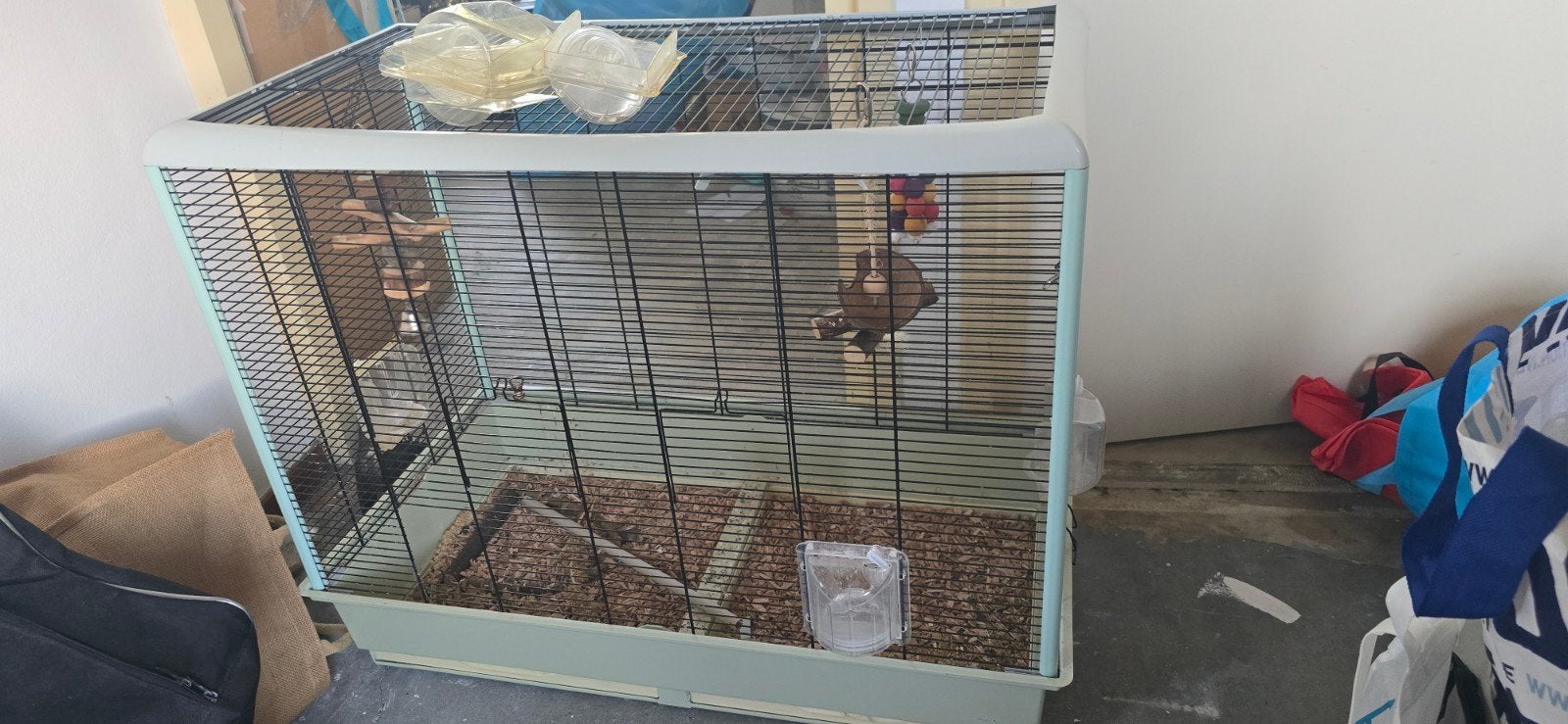 Grote vogelkooi, Ophalen, Zo goed als nieuw, Metaal, Vogelkooi