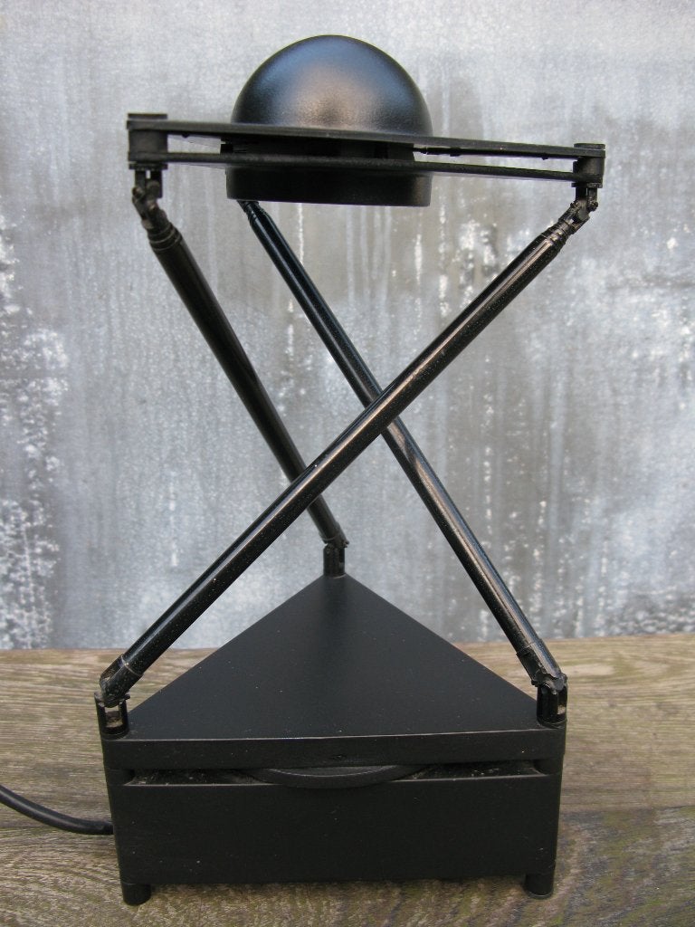TAFELLAMP "KANDIDO"DESIGN PORSCHE LUCITALIA 1983, Huis en Inrichting, Gebruikt, 83 cm, Glas, Ophalen of Verzenden