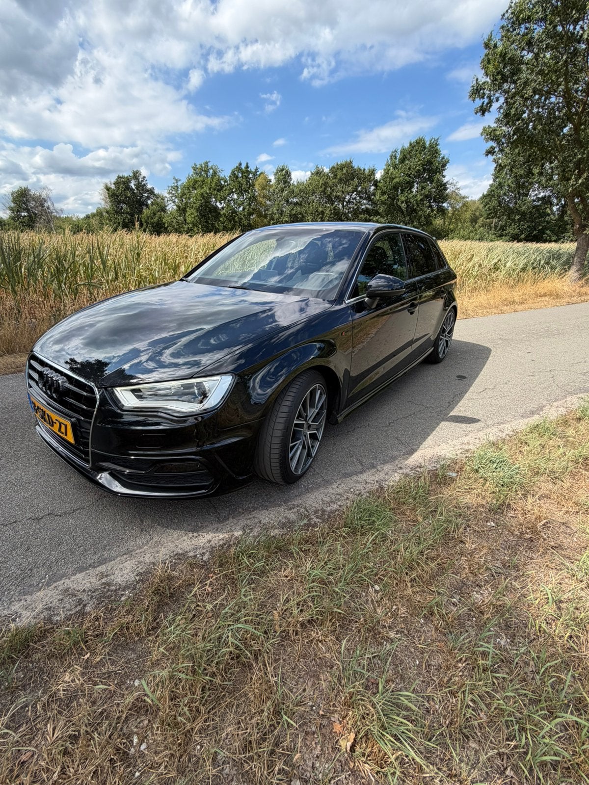 Audi A3 1.4 Tfsi 90KW Sportback S-tronic 2013 Zwart, Zwart, Leder en Stof, Origineel Nederlands, 650 kg