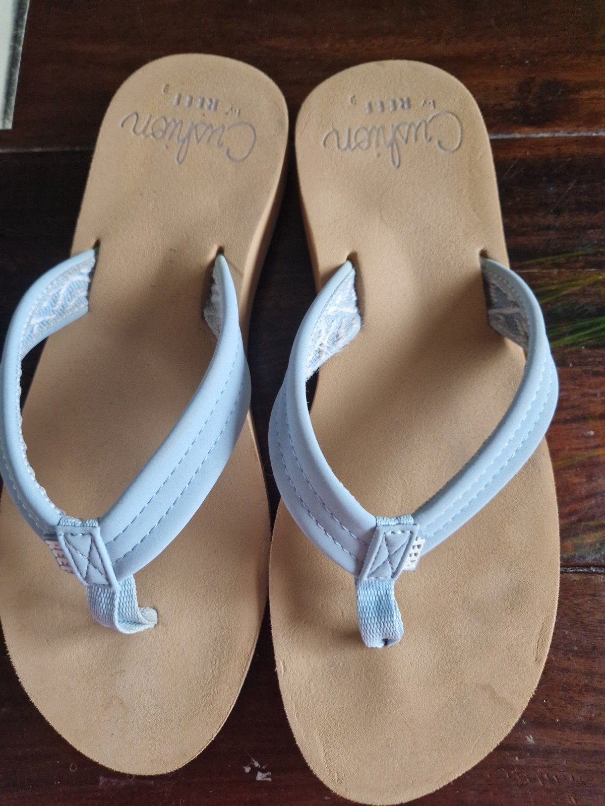 Reef Cushion slippers - Lichtblauw 40, Slippers, Blauw, Ophalen of Verzenden, Reef