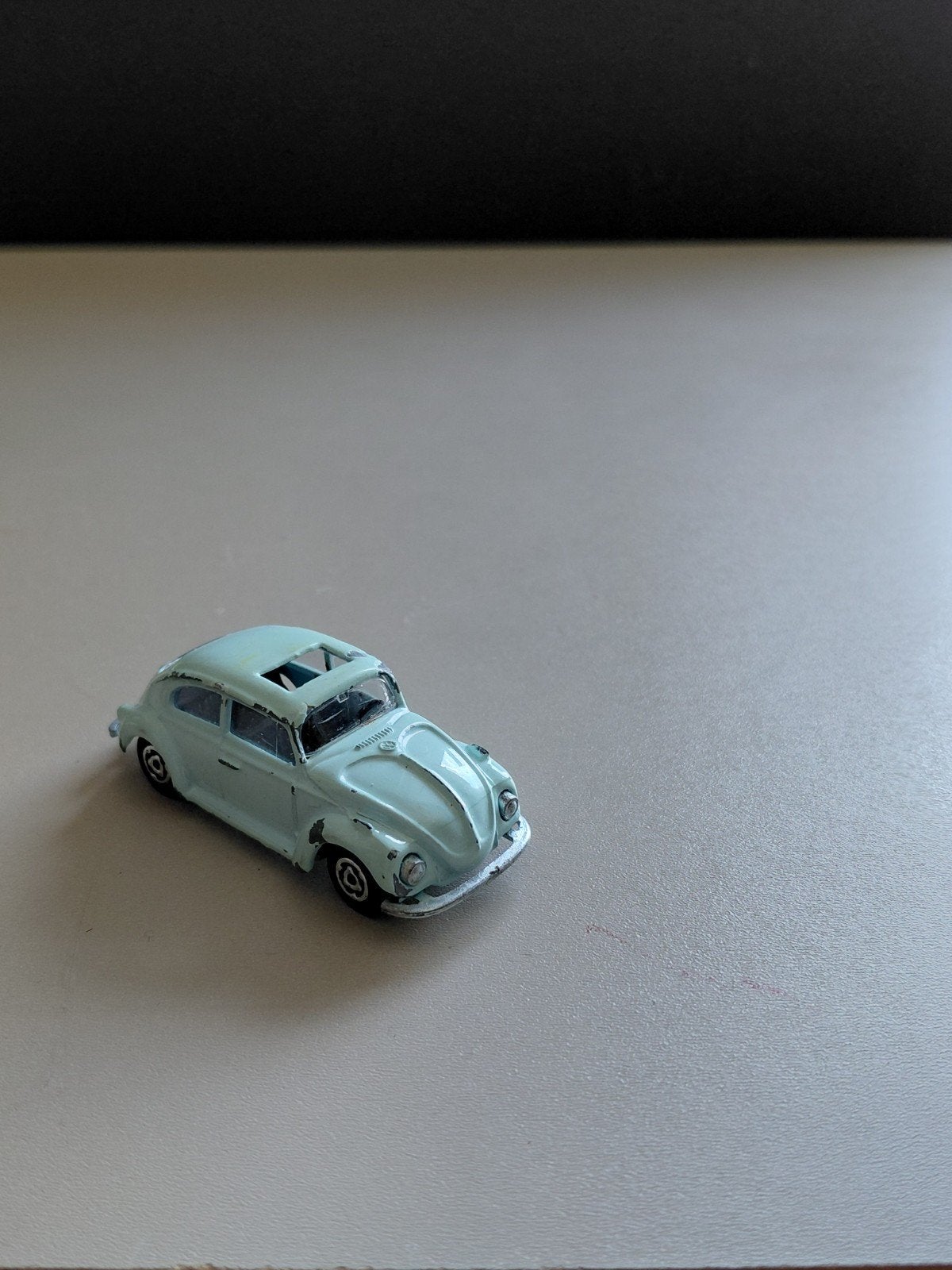 Majorette VW Kever 1302 - Baby Blauw - Schaal 1:60, Ophalen of Verzenden, Gebruikt