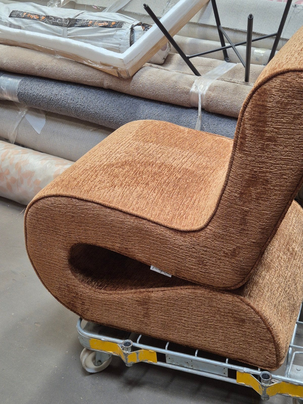 Richmond LUX stoelen fauteuil Frankie Cognac fusies, Ophalen, Nieuw, Bruin, Vijf, Zes of meer stoelen