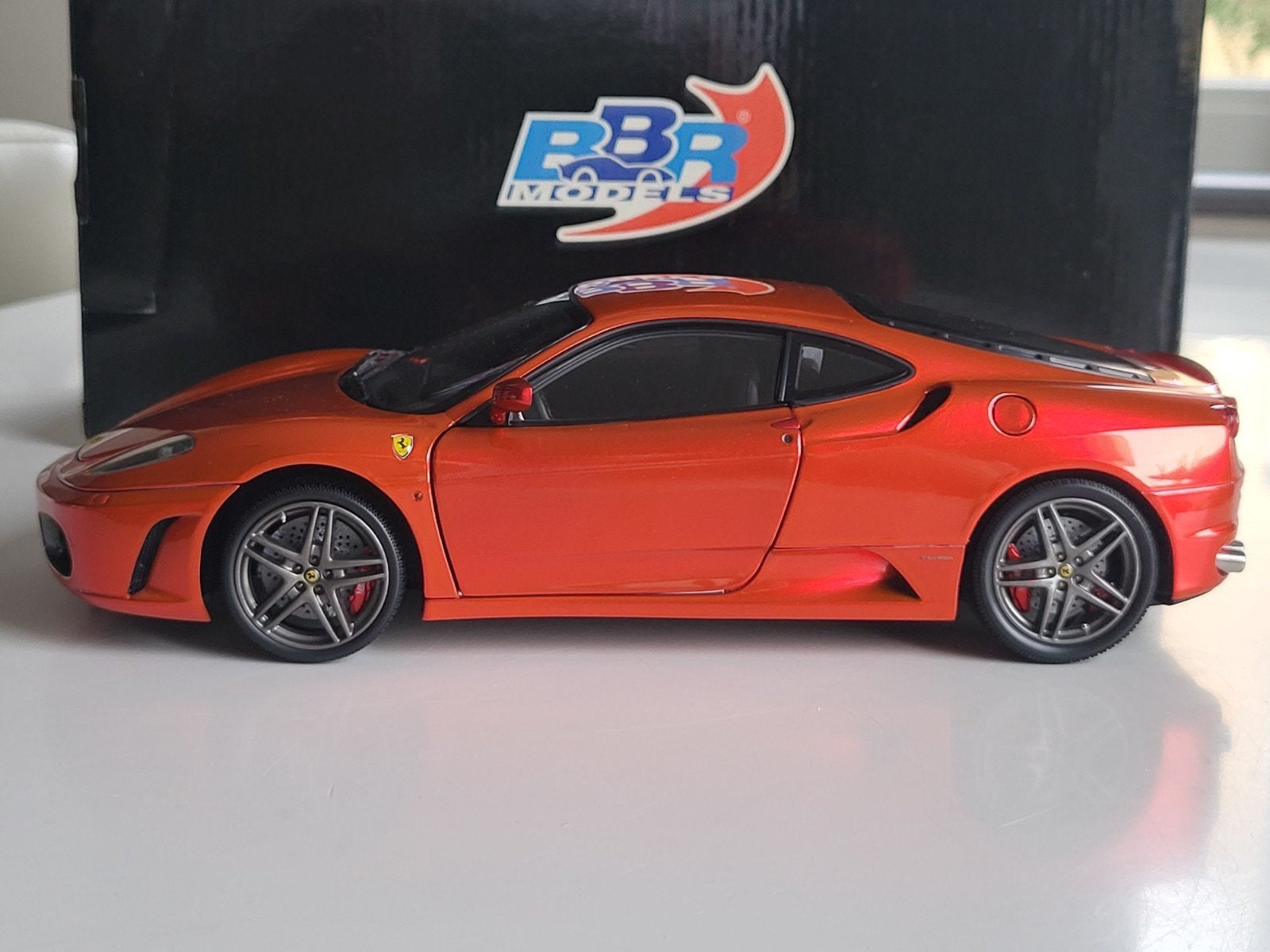 1:18 BBR Ferrari F430 Rosso Fuoco # 1132/1302, Hobby en Vrije tijd, BBR, Kyosho, Auto, Autoart