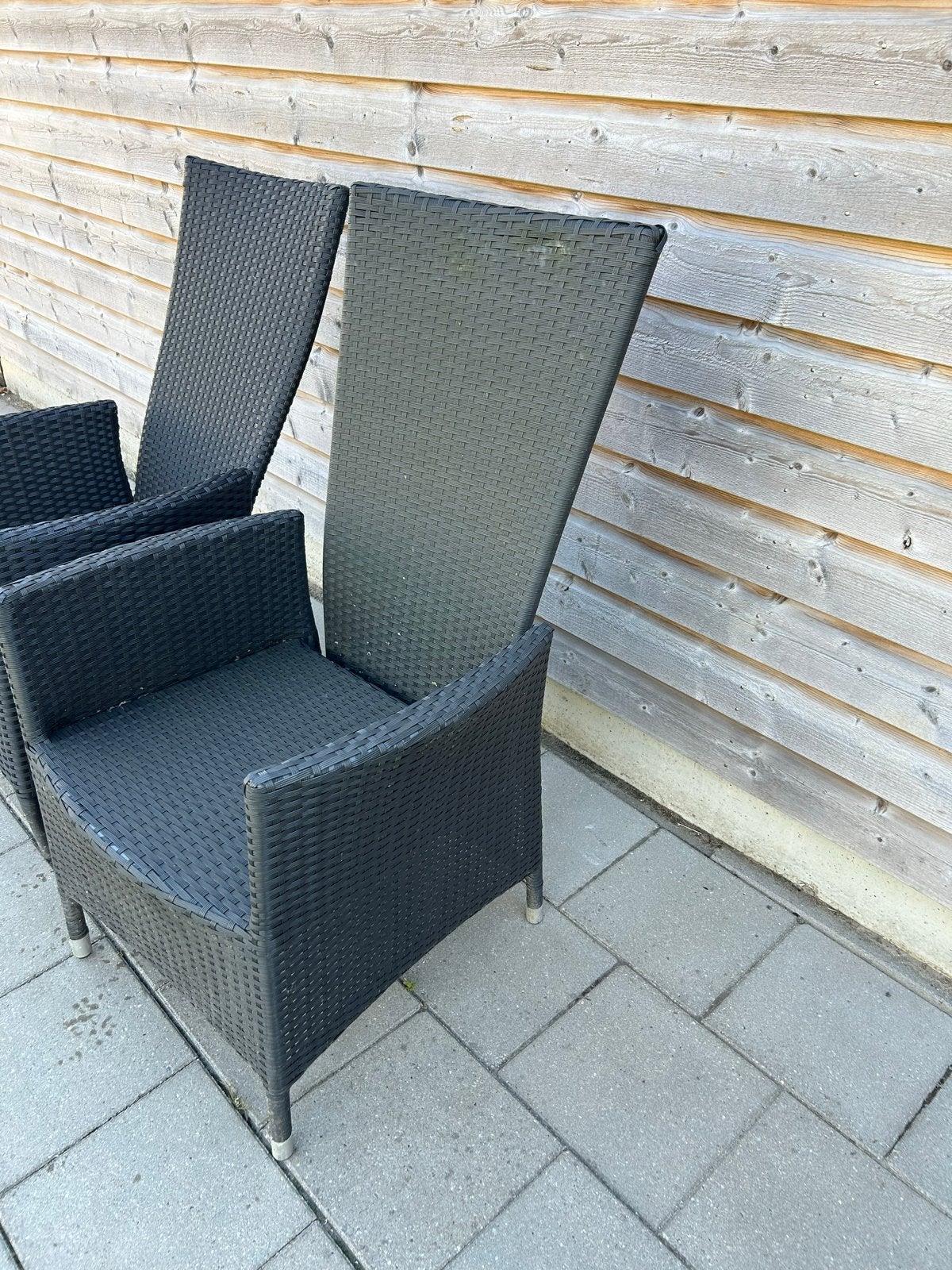 Twee tuinstoelen, prima staat, Ophalen, Gebruikt, Wicker, Verstelbaar