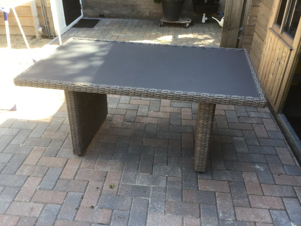 Tuintafel Le Sud, Ophalen, Gebruikt, Rechthoekig, Aluminium