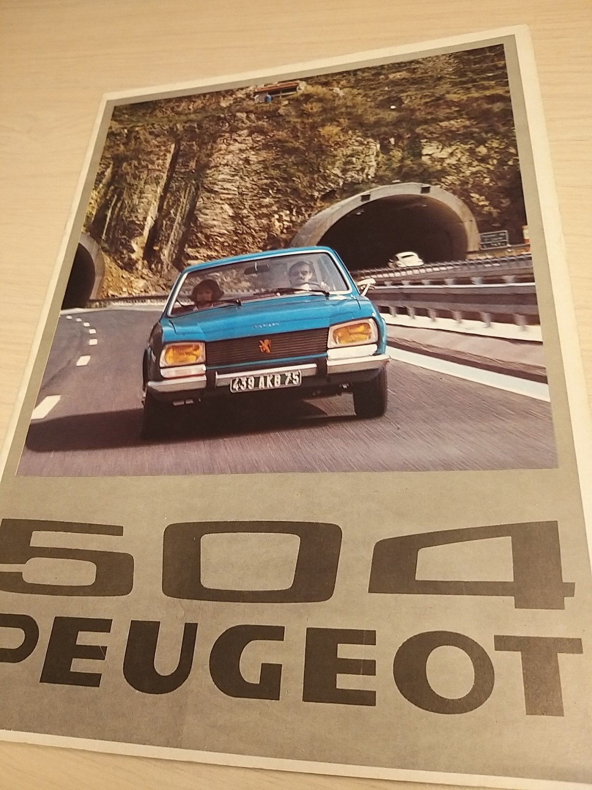 1976 Nederlands Peugeot 504 folder óók luxe 2,0 Ti izgst, Ophalen of Verzenden, Zo goed als nieuw, Peugeot