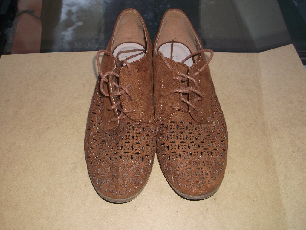Mooi suede (zomer) schoenen, Kleding | Dames, Ophalen of Verzenden, Zo goed als nieuw, Bruin, Schoenen met lage hakken