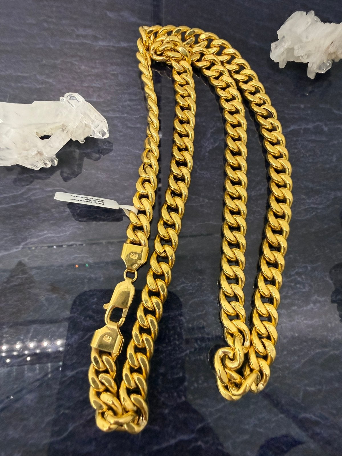 Prachtige 14k gouden cuban ketting 60 cn 8.3 mm, Ophalen of Verzenden, Nieuw, Goud, Goud