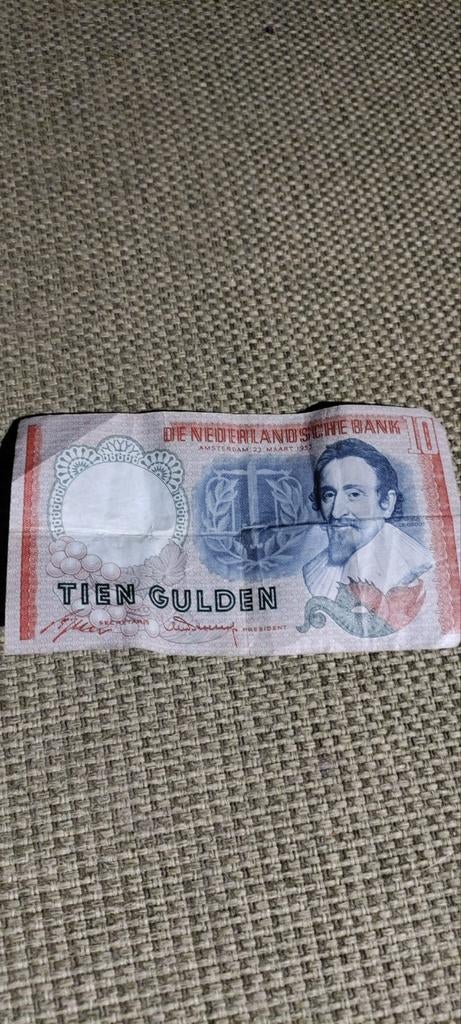 Zeldzaam 10 Gulden Biljet 23 maart 1953 - Rembrandt, Postzegels en Munten, Bankbiljetten | Nederland, Ophalen of Verzenden, 10 gulden