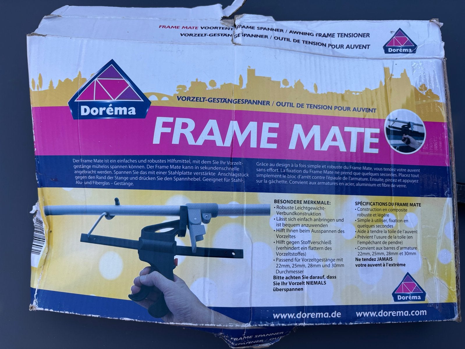 Dorema Frame Mate Tentstok Spanner, Caravans en Kamperen, Tentaccessoires, Ophalen of Verzenden, Zo goed als nieuw