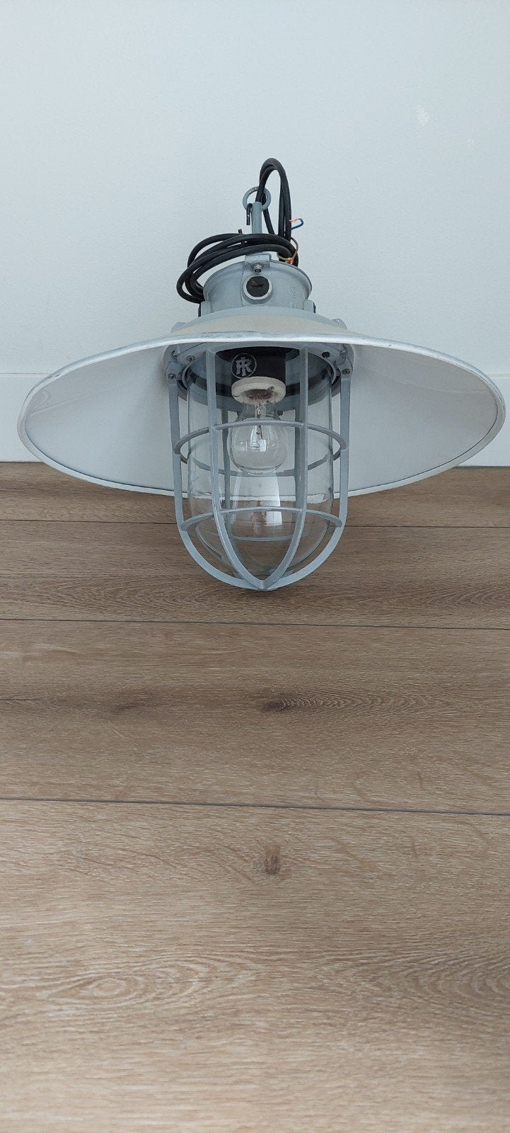 Oude Fabriekslamp / Kooilamp - Industriële Hanglamp, Ophalen of Verzenden