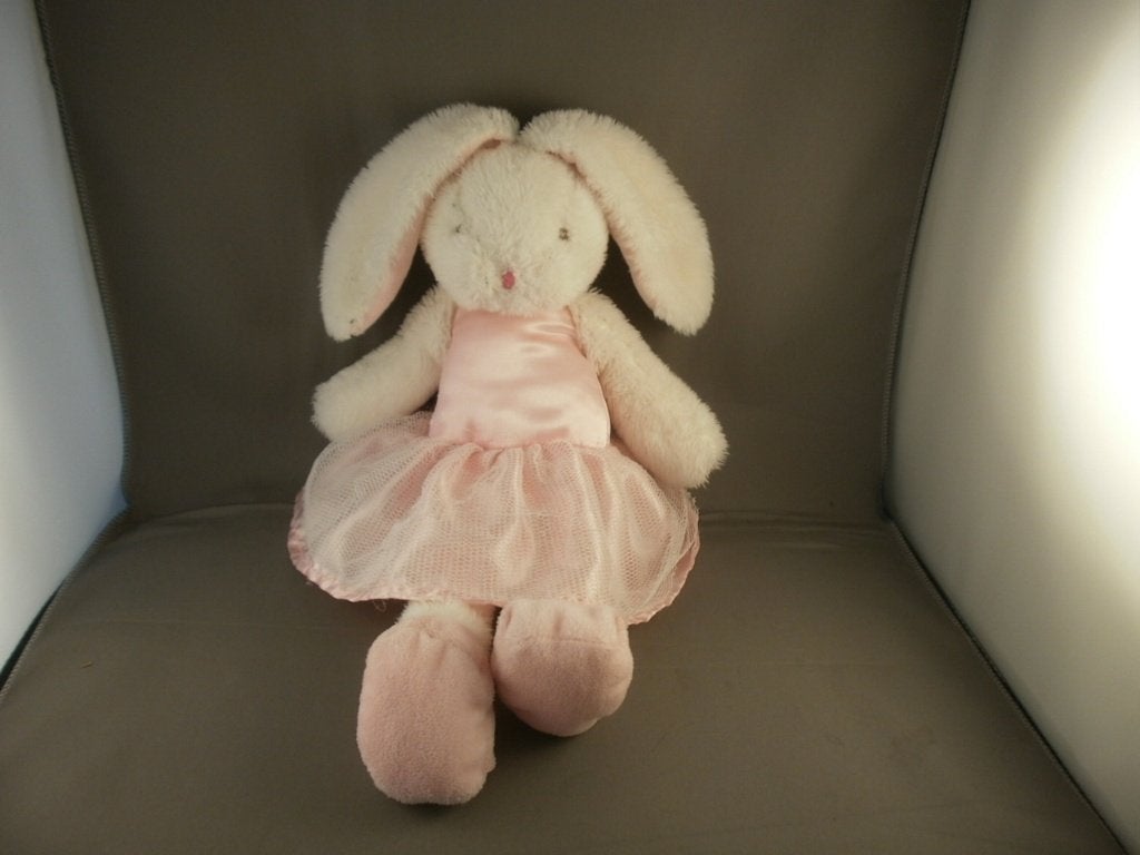 primark konijn wit roze velours met jurk tutu aan 50 cm, Ophalen of Verzenden, Wasbaar, Middelgroot (20 tot 80 cm), Primark