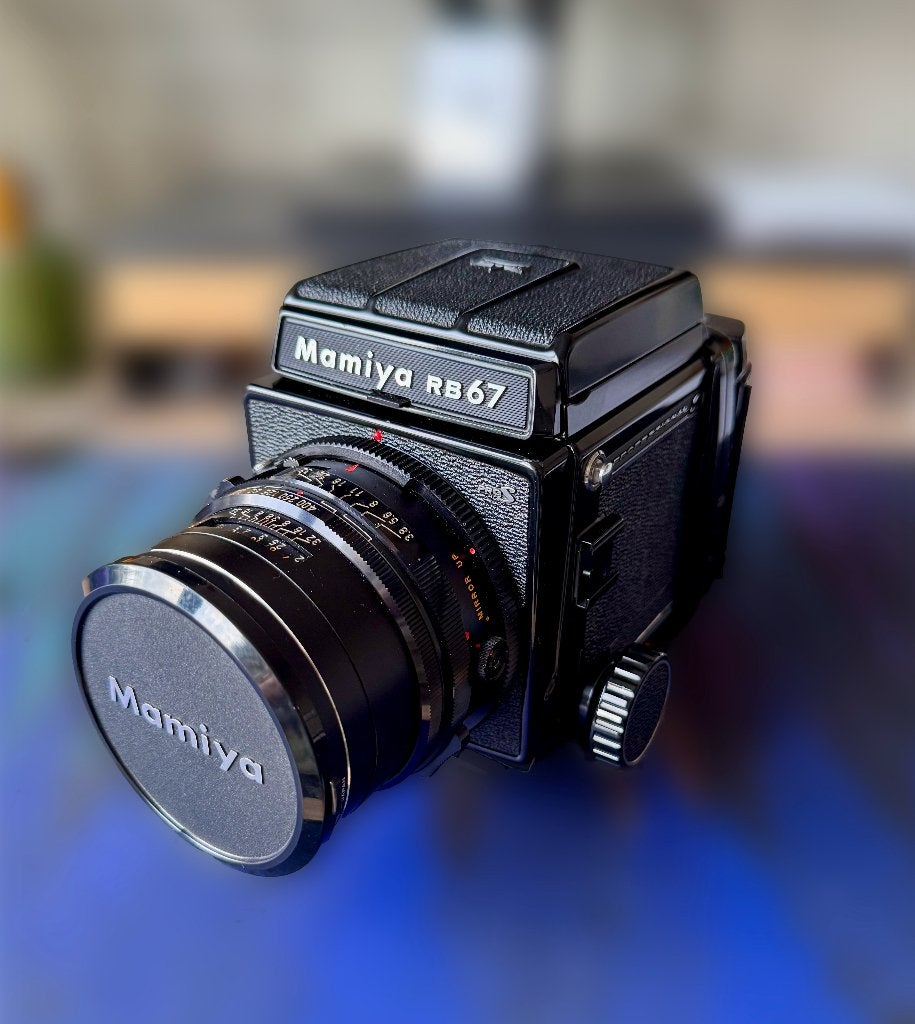 Mamiya RB67 Pro S + 127mm + extra, Ophalen, Gebruikt, Spiegelreflex, Overige Merken
