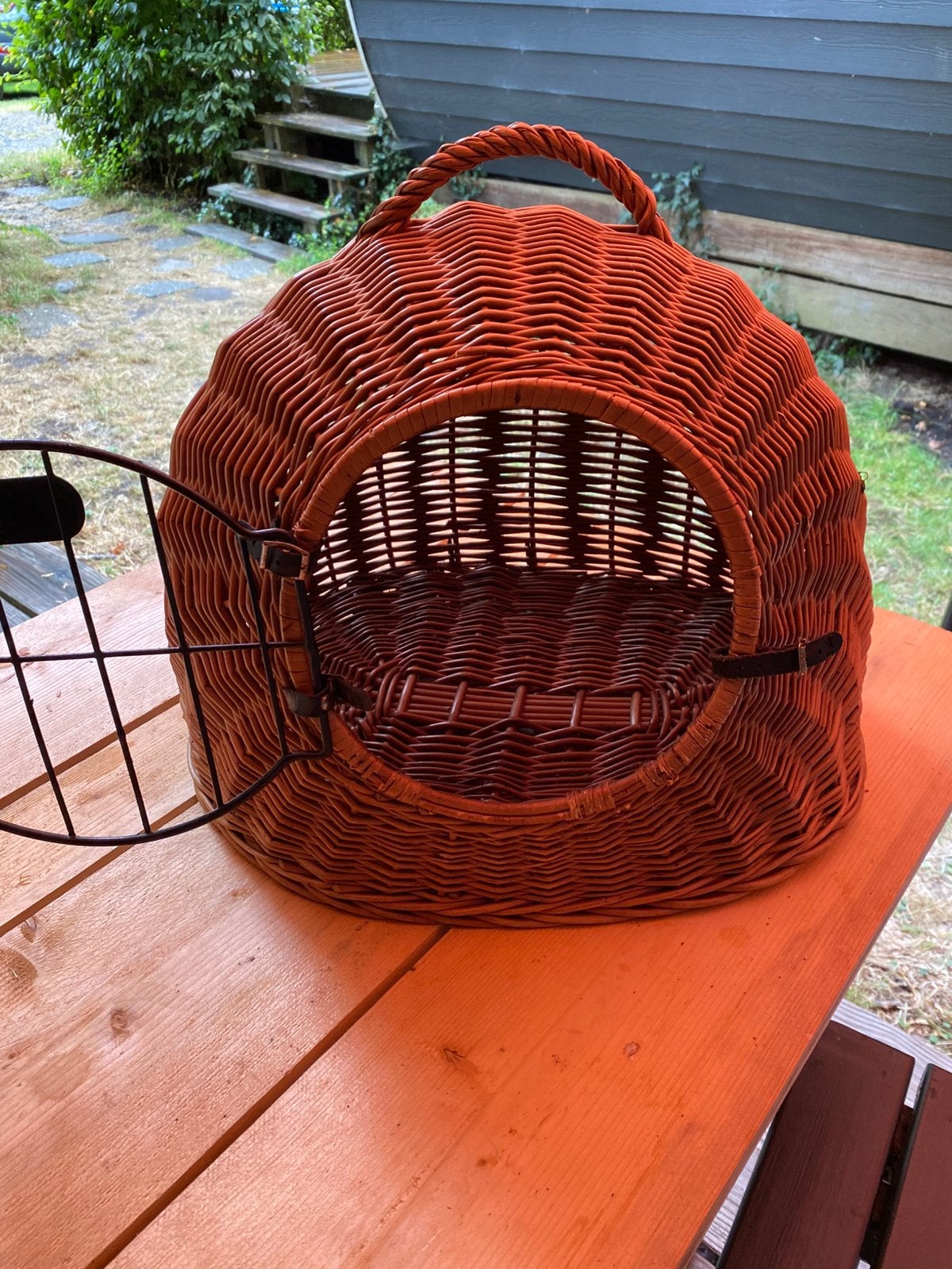 Rieten katten reismand, Ophalen, Gebruikt