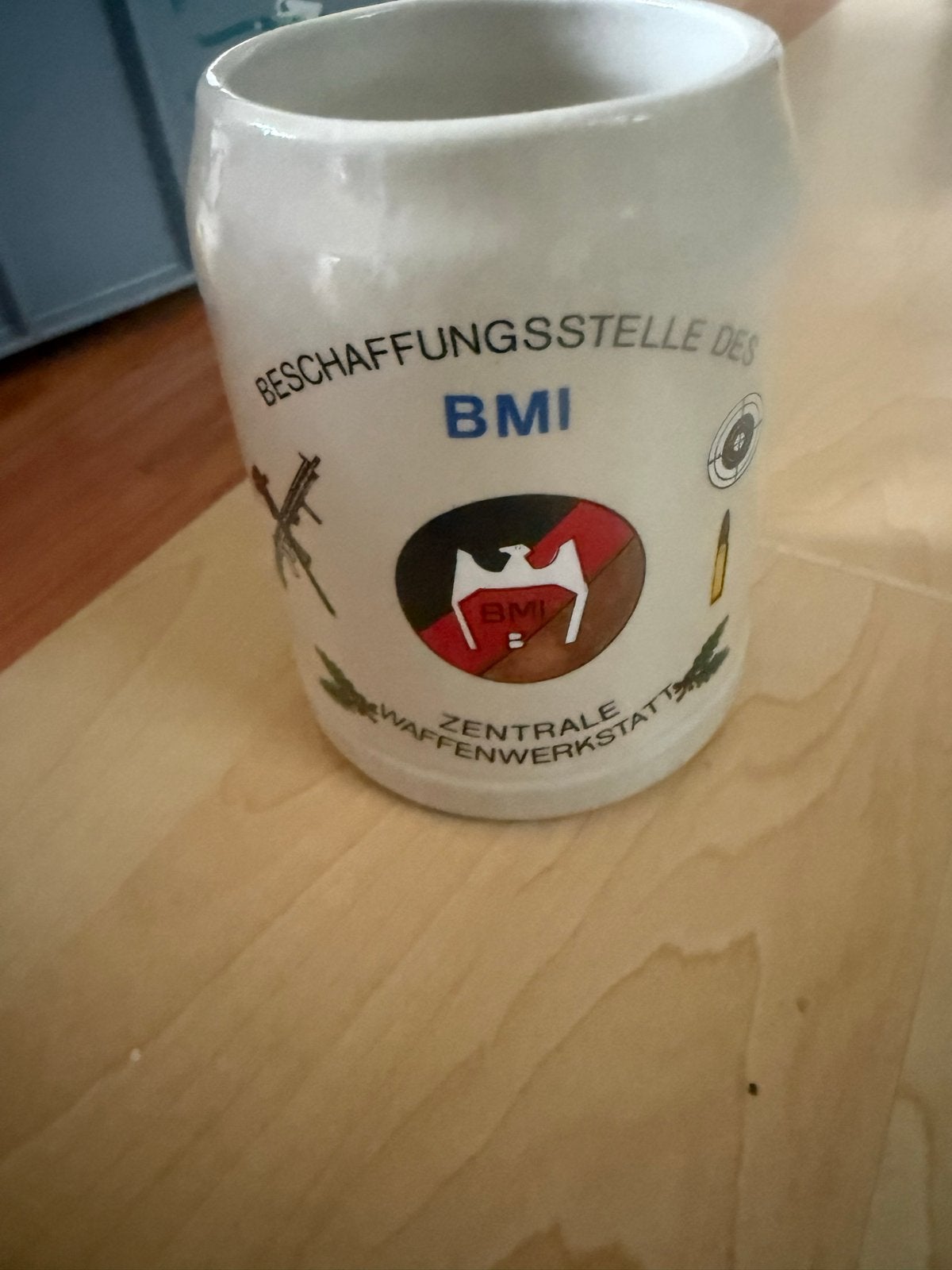 Unieke stenen bierpul met BMI-logo, Ophalen of Verzenden
