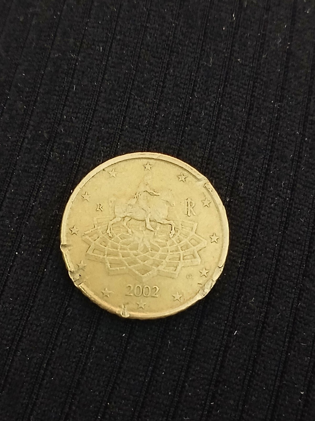 50 cent munt Italië 2002, Ophalen of Verzenden, Italië, 50 cent, Losse munt