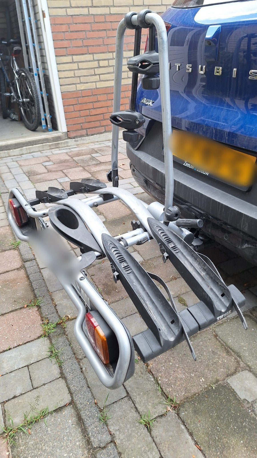 Thule fietsendrager, model Euroway 945., Ophalen of Verzenden, 2 fietsen, Gebruikt, Trekhaakdrager
