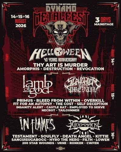 KOOPJE: 2x (kan per 1) weekend kaarten Dynamo Metalfest, Tickets en Kaartjes, Evenementen en Festivals, Twee personen
