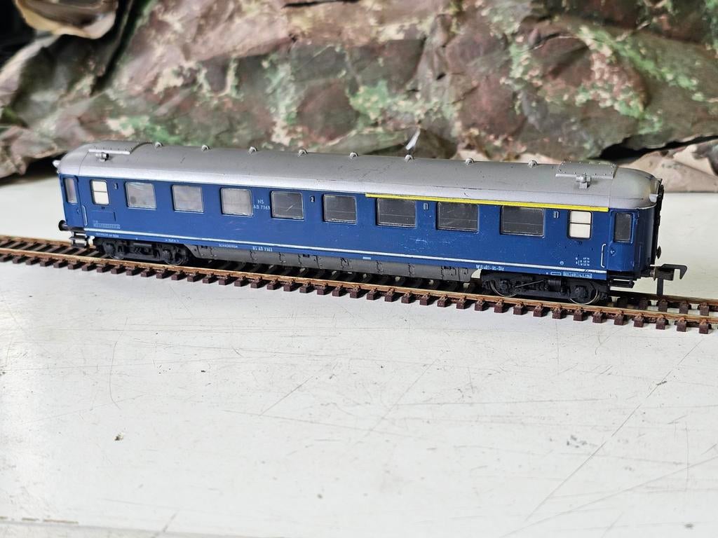 Modeltrein Ho fleischmann NS rijtuig, wagon, Gebruikt, Gelijkstroom, Fleischmann, Wagon