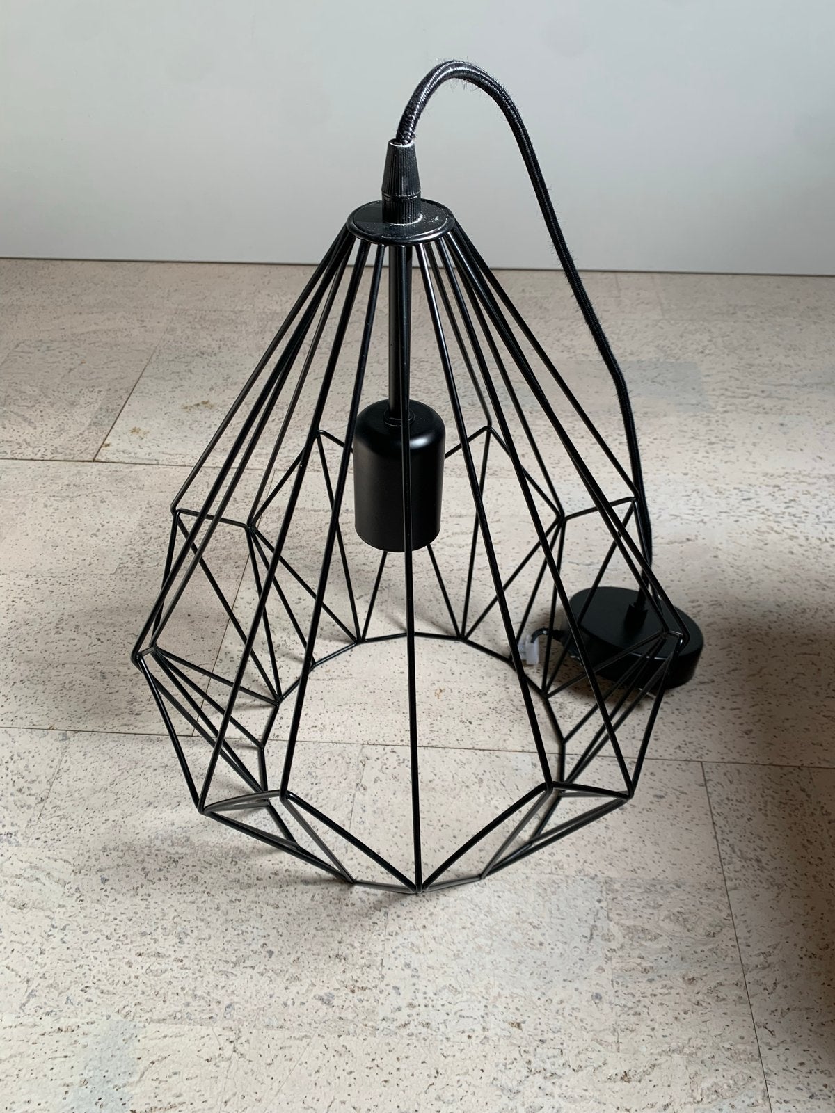 EGLO Carlton hanglamp, zwart, gebruikt, Huis en Inrichting, Ophalen, Gebruikt, Metaal