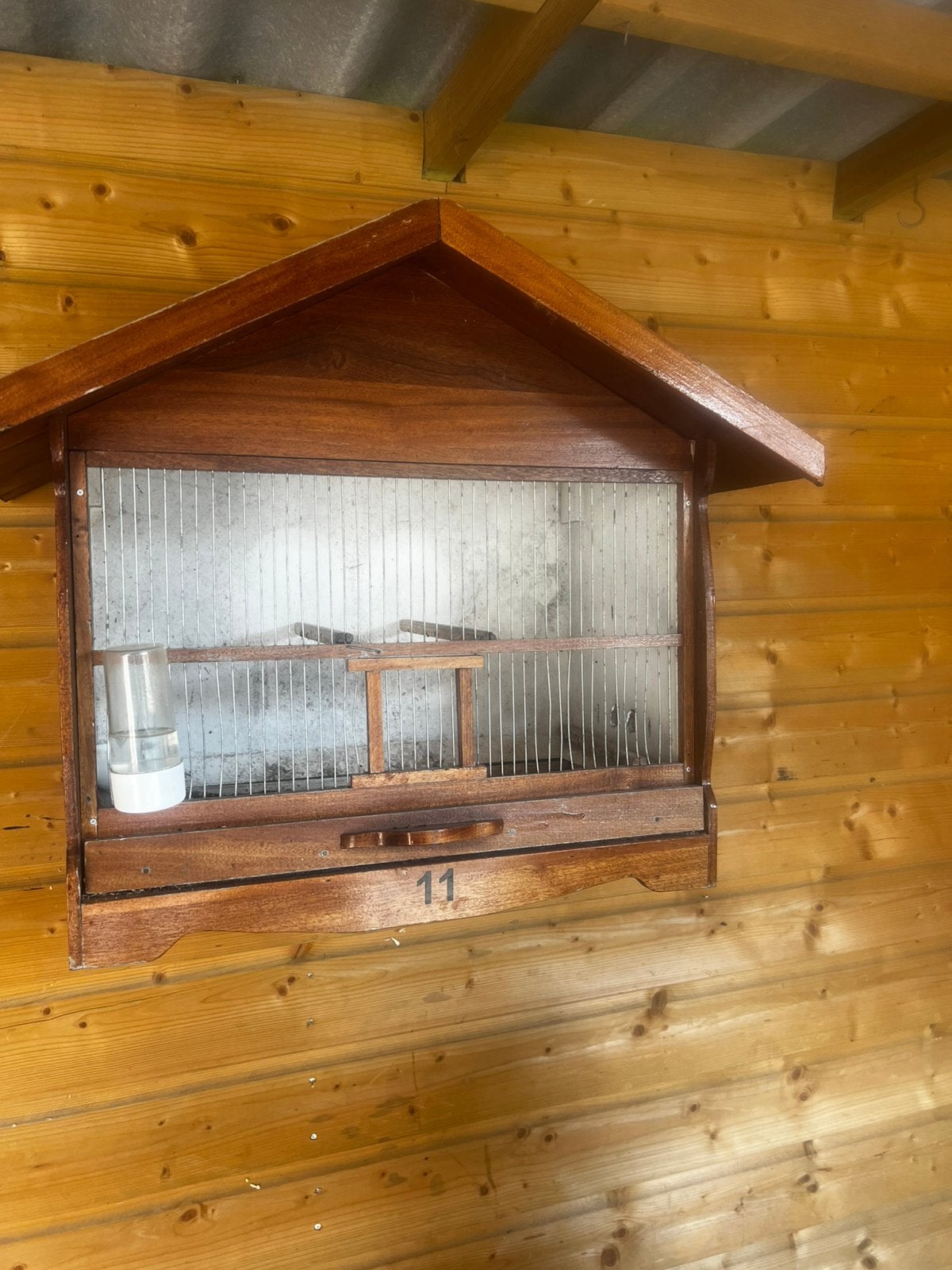 Vogelkooi te koop, Dieren en Toebehoren, Vogels | Hokken en Kooien, Ophalen, Zo goed als nieuw, Hout, Vogelkooi