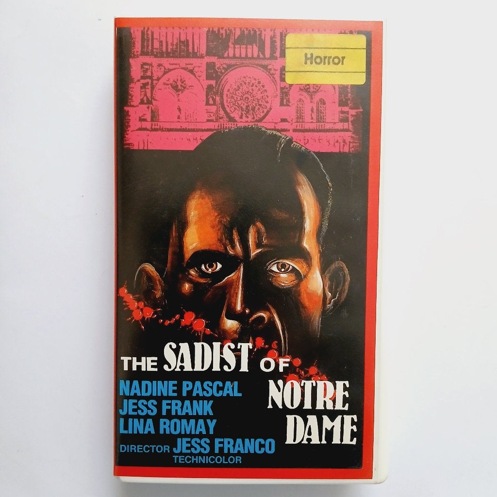 The Sadist of Notre Dame - NL ex rental vhs - Eagle 6, Horror, Alle leeftijden, Ophalen of Verzenden, Ex-rental