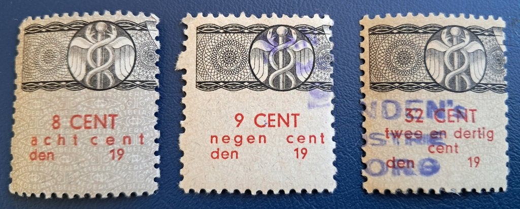 Fiscaal - omzetbelasting 32 cent - 1e emissie, Postzegels en Munten, Postzegels | Nederland, Verzenden, T/m 1940, Gestempeld
