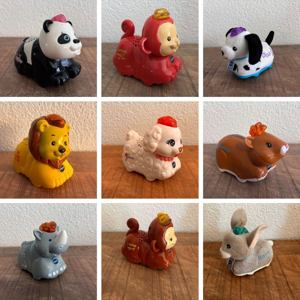 Groot pakket 9 Vtech Zoef Zoef dieren. Goede en prima staat, Ophalen of Verzenden, Gebruikt, 6 maanden tot 2 jaar