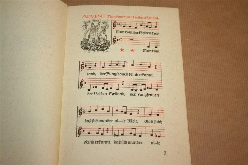 Deutsche Weihnachts Lieder — Kerstliederen met Noten, 1952, Ophalen of Verzenden, Gelezen, Artiest