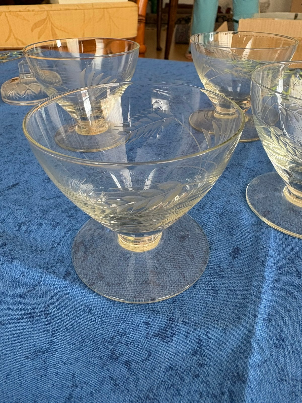 Set van 6 kristallen dessert glaasjes te koop, Ophalen