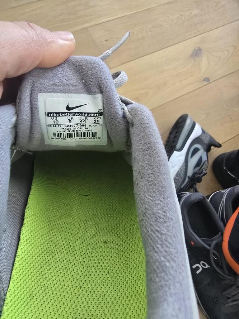 Nike Lunarlon sneakers maat 44, Nike, Ophalen of Verzenden, Sneakers of Gympen, Grijs