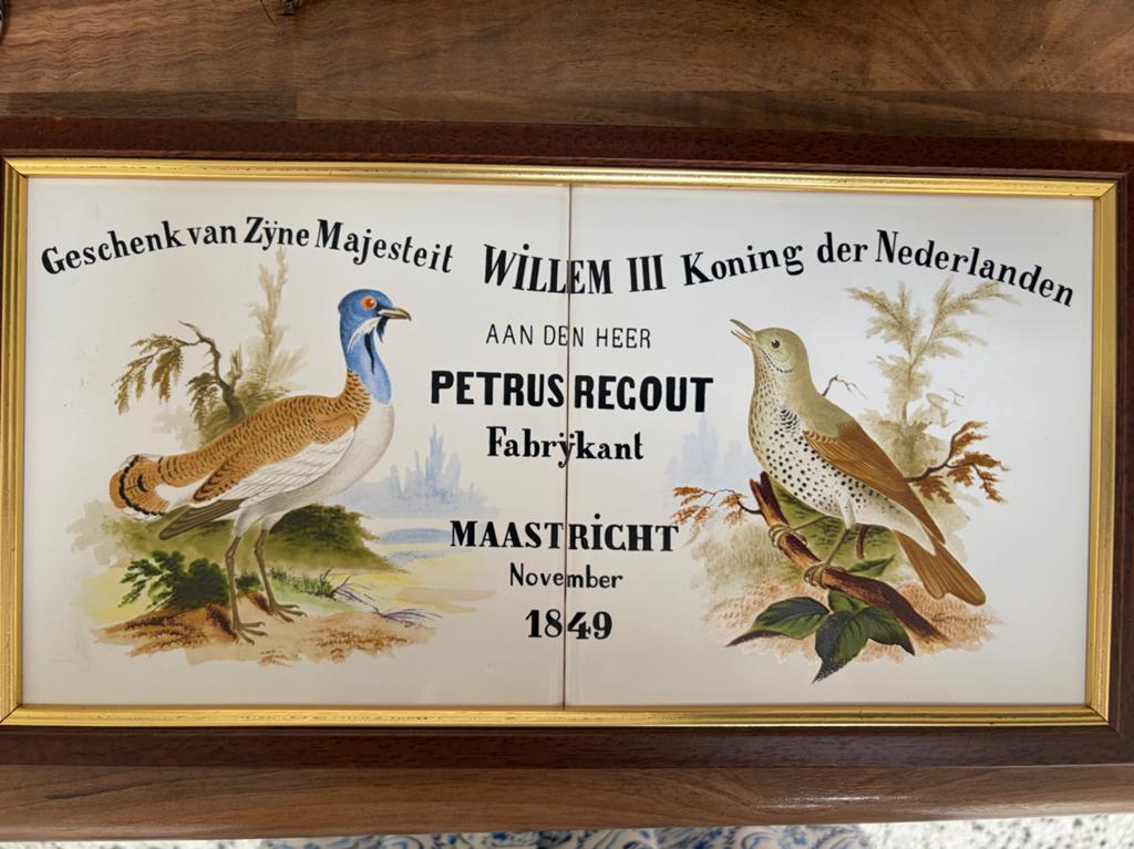 Tegeltableau Sphinx 1987 - Geschenk Koning Willem III, Antiek en Kunst, Antiek | Wandborden en Tegels, Ophalen of Verzenden