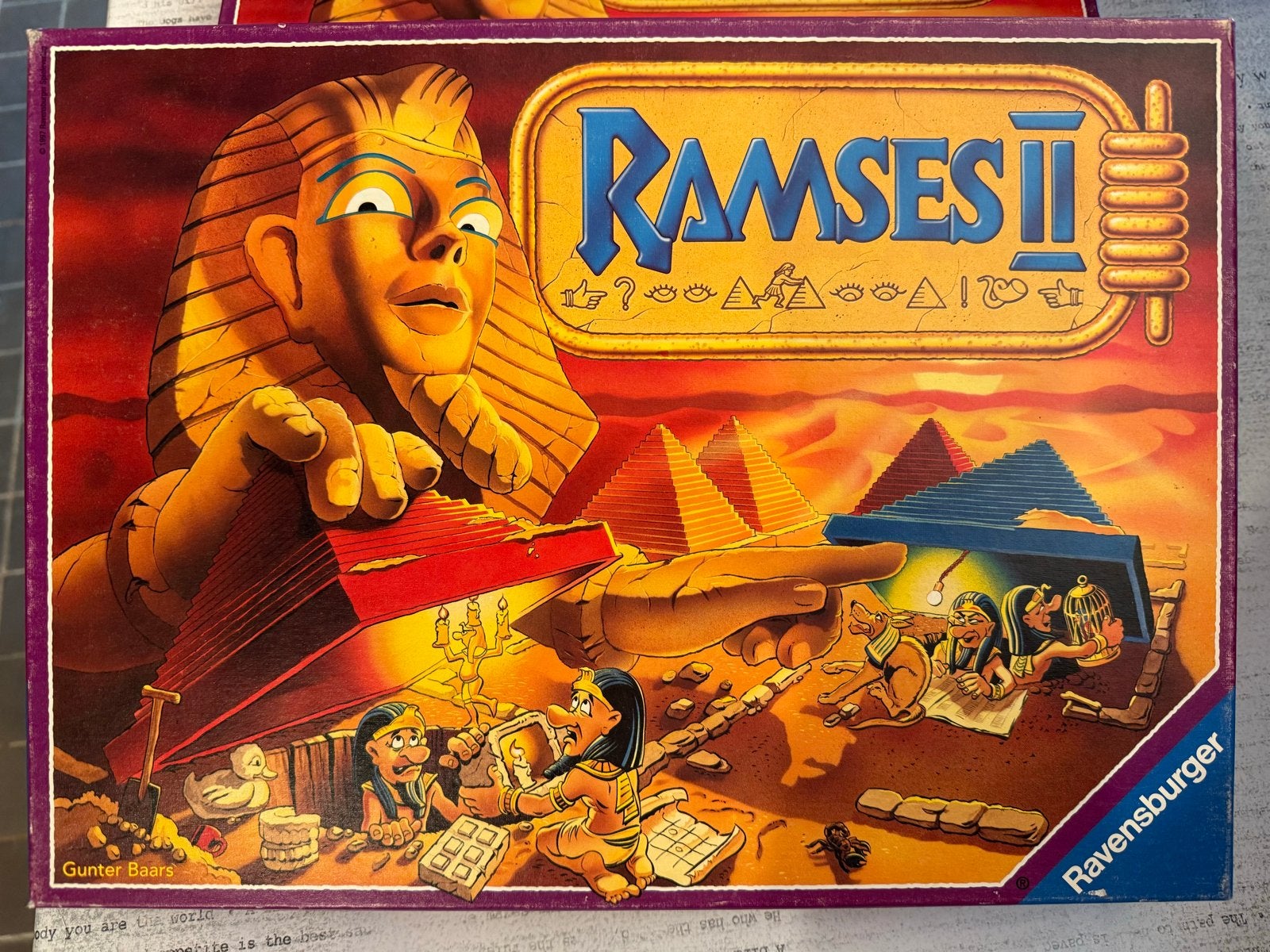 Ramses II Pyramide spel - Ravensburger, Drie of vier spelers, Ophalen, Zo goed als nieuw