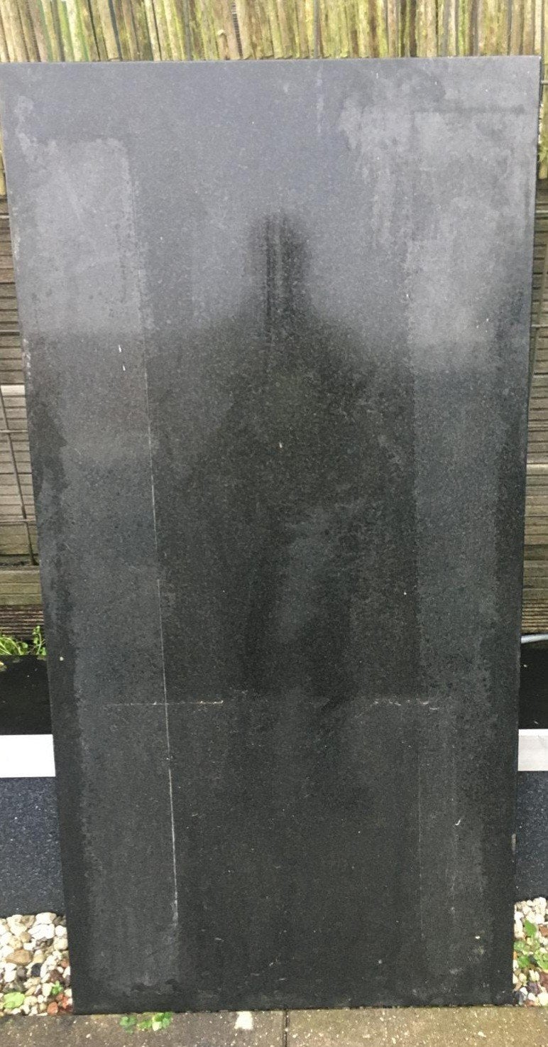 Granieten plaat., Ophalen