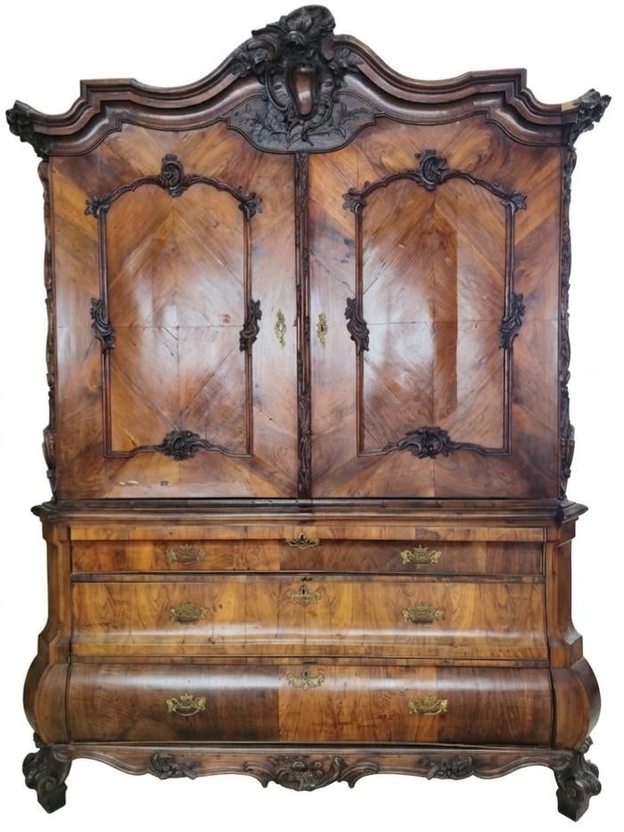Uniek Rococo kabinet, 18e eeuw, Ophalen of Verzenden