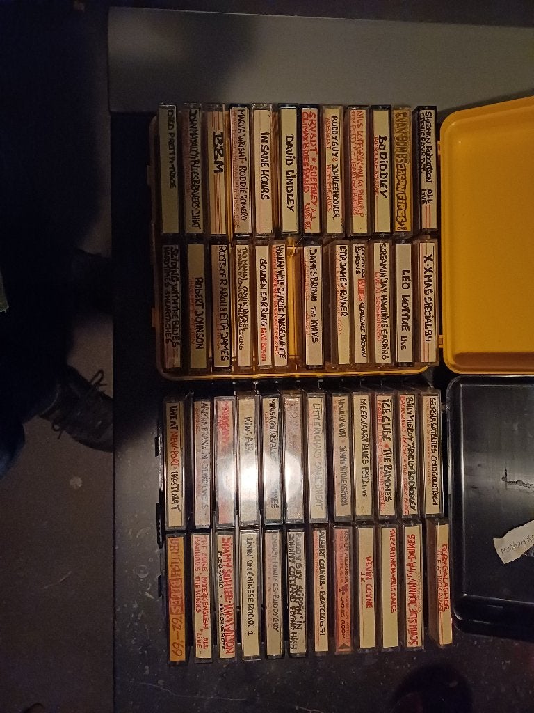 honderden concert tapes, Gebruikt, Ophalen of Verzenden, Pop, Met bewaardoos, rek of koffer
